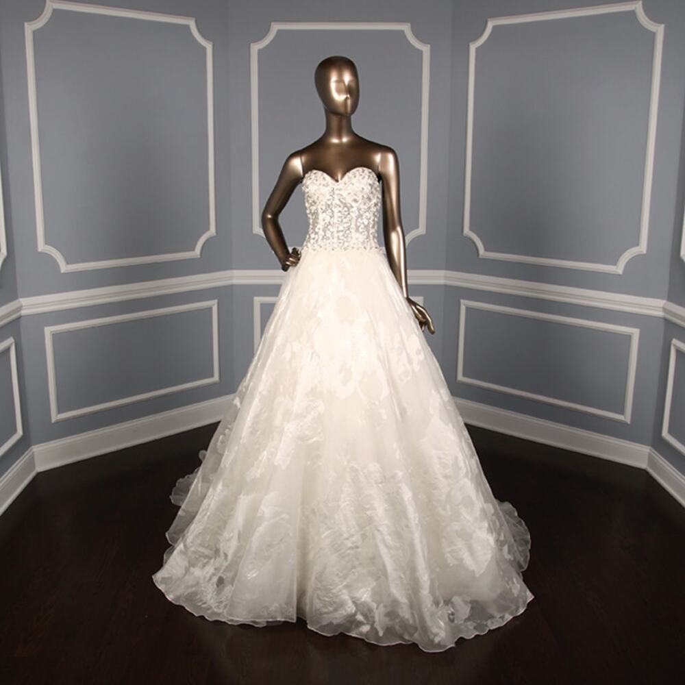 FRANCESCA MIRANDA Couture Gaelle Strapless Aline Ballgown Wedding Dress Gown 10